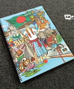 NB035 (Blue): Large Size Lined Pages Notebook - 01 Pc