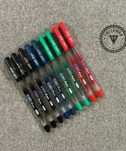 Linc Glycer 0.6mm Black, Blue, Red & Green Ball Pen - 09 Pcs Set
