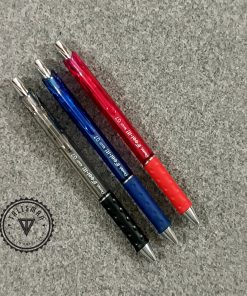 Pentel BX477 0.7mm Retractable Black, Blue & Red Ballpoint Pen - 03 Pcs Set