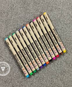 Superior MS-807D Multi-color soft Brush Pen - 12 Pcs Set