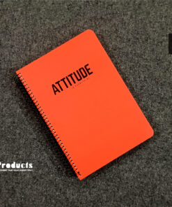 NB001 (Red): Medium Size Blank Pages Notebook - 01 Pc